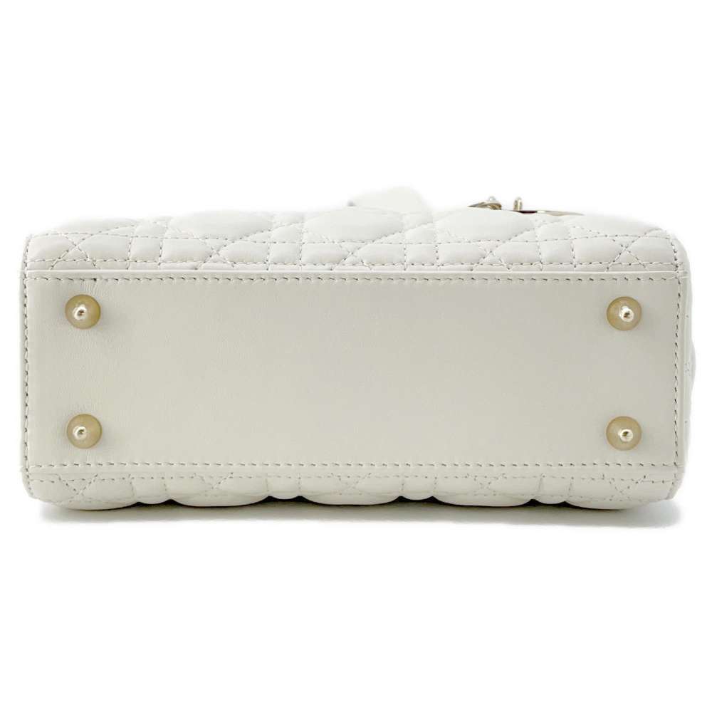 Christian Dior handbag Lady MY ABC Cannage shoulder bag White - Picture 3 of 12
